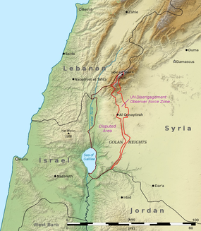 ബനിയാസ്, ലെവന്റ് പ്രദേശം is located in Golan Heights