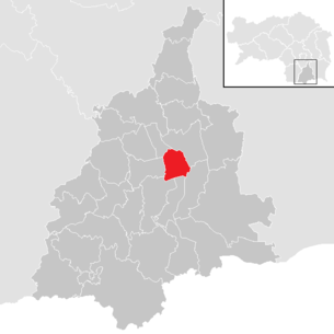 Lage der Gemeinde Gralla im Bezirk Leibnitz (anklickbare Karte)