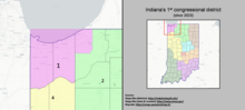 Vignette pour Premier district congressionnel de l'Indiana