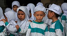 Indonesia is currently the most populous Muslim-majority country. Jakarta Indonesia Kindergarten-children-visiting-National-Museum-01.jpg