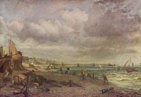 The Chain Pier, Brighton, John Constable, 1824-1827