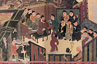 Song dynasty painting of a Han dynasty literary gathering