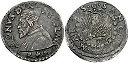 Lira Tron, 1471-1473, argent, à l'effigie du doge Niccolò Tron (recto).