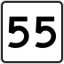 Route 55 marker