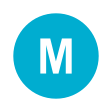 Rundes Liniensymbol mit dem weißen Großbuchstaben E in türkis-blau gefülltem Kreis vor neutralem Hintergrund