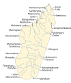 Mappa dei fiumi del Madagascar - formato .svg