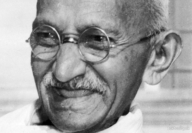 File:Mahatma Gandhi, close-up portrait.jpg