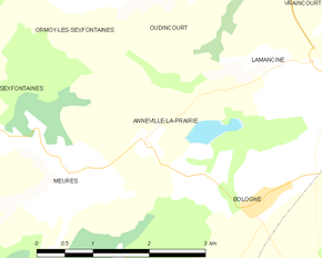 Poziția localității Annéville-la-Prairie