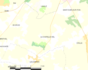 Poziția localității La Chapelle-Viel