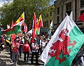 Марш за независимость Уэльса, организованный AUOB Cymru Первый национальный марш; Уэльс, Европа 34.jpg