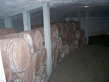 Gunpowder storing barrels at the Martello tower in Point Pleasant Park, Halifax, Nova Scotia, Canada Martello Tower barrels.jpg