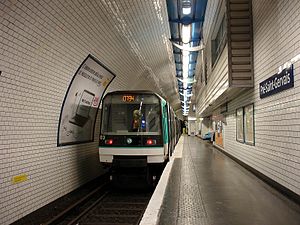 MF 88 in der Endstation Pré-Saint-Gervais der Linie 7 bis