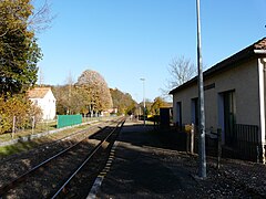 La voie en direction de Brive.