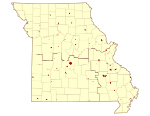 Missouri state parks and historical districts ...