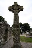 A celtic cross monument in Ireland