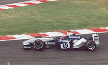 Photo de la Williams FW25 de Juan Pablo Montoya en France