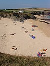 La spiaggia di Mother Ivey's bay (Cornovaglia), dove sono state scattate le fotografie di copertina dell'album