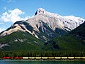 Mount McGillivray seen across Gap Lake