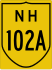 National Highway 102A marker
