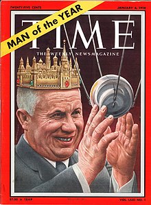 Cover for January 6, 1958, with Nikita Khrushchev Nikita-Khrushchev-TIME-1958.jpg