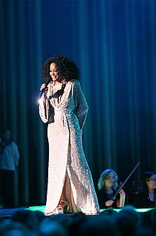 Diana Ross performing at the Nobel Peace Prize Concert in Oslo December 2008 Photo: Harry Wad   