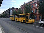 Volvo 8500-ledbuss med Volvo B12MA-chassi på Kungsgatan i Uppsala, 2020.