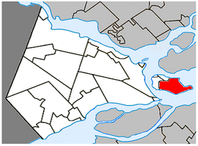 Lage in der MRC Vaudreuil-Soulanges