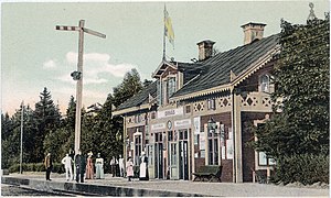 Ornäs station omkring 1900.