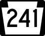 Pennsylvania Route 241 marker