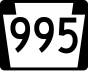 PA Route 995 marker