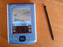 The palmOne Zire 31 and stylus PalmOne Zire31.JPG