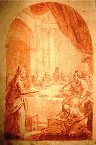 Le repas chez Simon, Avignon, musée Calvet.