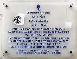 Plaque commémorative.