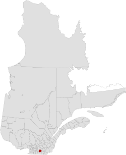 Location of La Haute-Yamaska