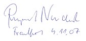 signature de Rupert Neudeck
