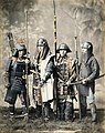 Um grupo samurai (1880).