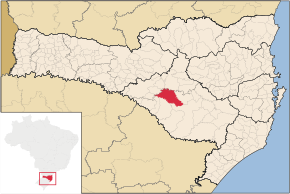 Kart over São José do Cerrito