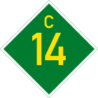 C14 road shield}}