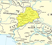 Sikh Empire at its largest spread in the north-west Indian subcontinent during 1839 CE; where usage of Nanak Shahi bricks became more popular.