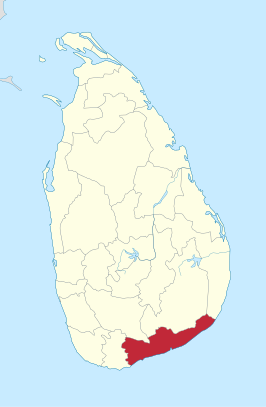 Kaart van Hambantota