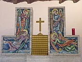 Engelmosaiken am Tabernakel, St. Michael in Berlin-Wannsee