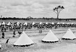 Mounted infantry encamped at Fort Lytton c1899.