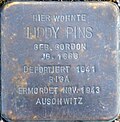 Stolperstein für Liddy Pins (Peterstrasse 26)