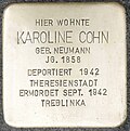 Stolperstein für Karoline Cohn (Kaesenstraße 19)