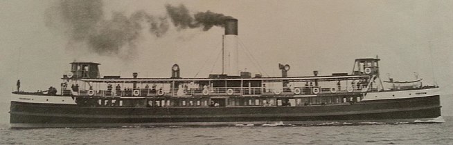 As built, circa 1905, without dodgers around her wheelhouses