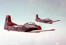T-28s from VT-2 at Whiting field in 1967. T-28Bs from VT-2 Whiting field 1967.jpg