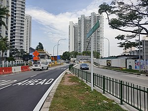 2022年6月丹絨加東地鐵站工地