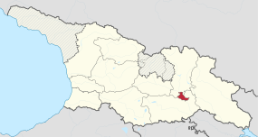 Localisation de Tbilissi en Géorgie