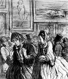 Caricature (French bourgeoisie): This Year Venuses Again... Always Venuses!. Honore Daumier, No. 2 from series in Le Charivati, 1864. This Year Venuses Again (Daumier).jpg