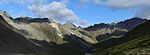 Totenkarspitze (ganz links) mit Teilen des Umbalkamms